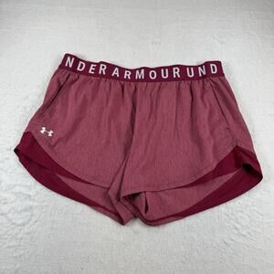 Under Armour Shorts Womens Size 3X Pink 3 Inseam Elastic Waist Athletic Running